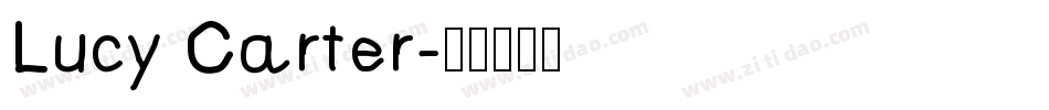 Lucy Carter字体转换